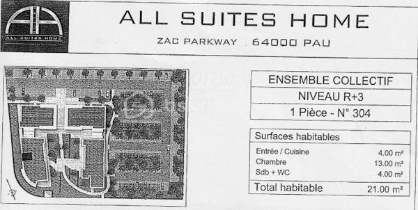 Appartement de 21 m²