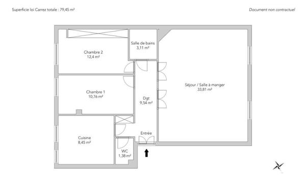 Appartement avec vue dégagée sur jardin