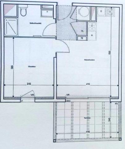 ** Trop tard sous proposition d'achat acceptée ** T2 Dernier étage de 2023 • Terrasse plein Sud • Sans vis-à-v Deuxième et dernier étage – T2 de 42 m² – Terrasse plein Sud sans vis-à-vis – Grand box – Résidence de 2023