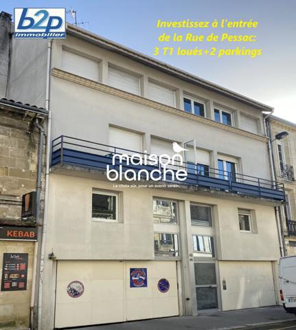 Bordeaux Centre Sud ,Entrée Rue de Pessac: T1 LIBRE avec balcon et possibilité d'un parking privatif !