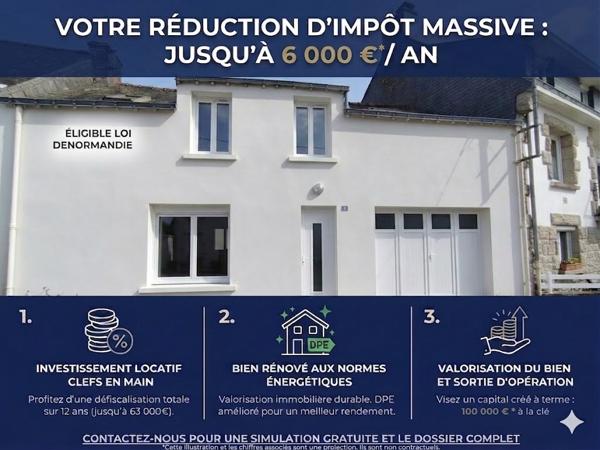 Maison de ville éligible dans le cadre de la loi Denormandie