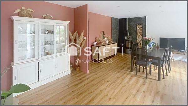 Maison sur Sous-Sol de 158m² - 5 Chambres - 2 SDE - Hors Lotissement - Piscine - Jardin - Garage