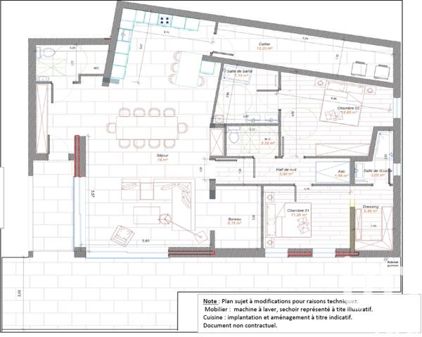 Appartement à vendre 3 pièces 141 m² Les Adrets-de-l'Estérel