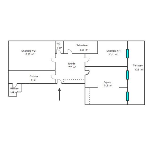 Appartement à vendre 3 pièces 80 m² Grasse