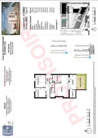 Appartement à louer 3 pièces 63.6m²