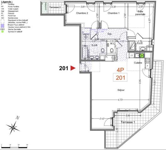 Appartement à vendre 4 pièces 101 m² Cagnes-sur-Mer
