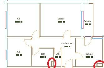 Très bel appartement 3 pièces dont deux belles chambres à SELESTAT