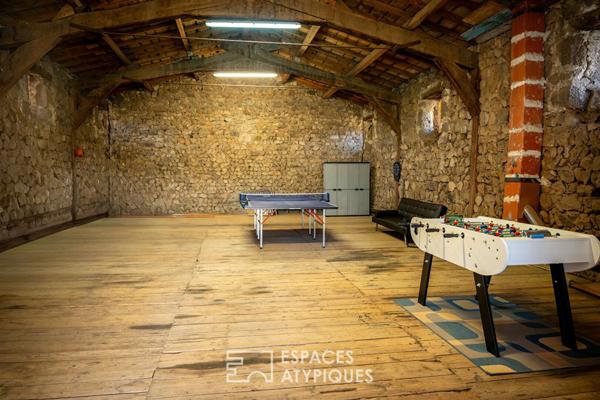 L’habitat rénové d’un ancien corps de ferme, en Ardèche