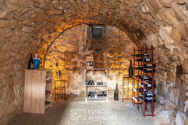 L’habitat rénové d’un ancien corps de ferme, en Ardèche