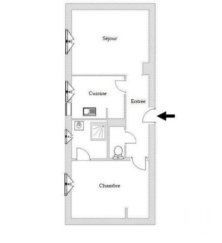 Appartement à vendre  2 pièces - 36 m2 CHAMPAGNE AU MONT D OR - 69