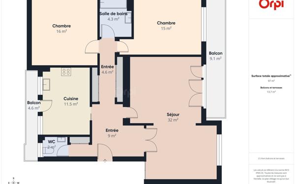 Appartement à vendre    4 pièces • 97 m2 Lingolsheim