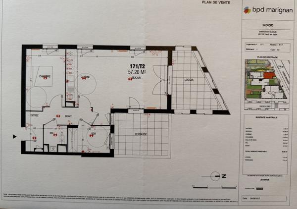 Appartement 2 pièces - 57 m²