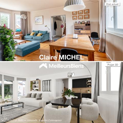 Au calme, maison de caractère rénovée, 5 chambres, jardin et vue.