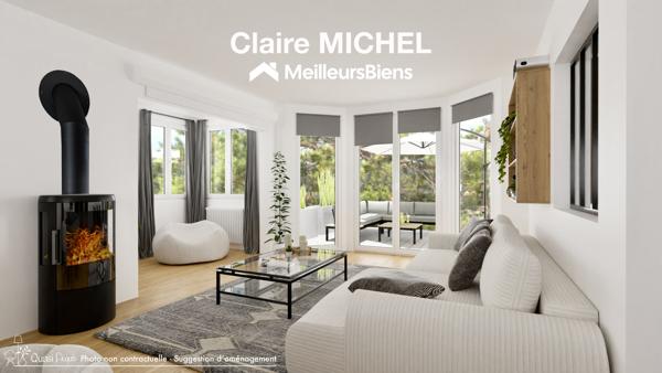 Au calme, maison de caractère rénovée, 5 chambres, jardin et vue.