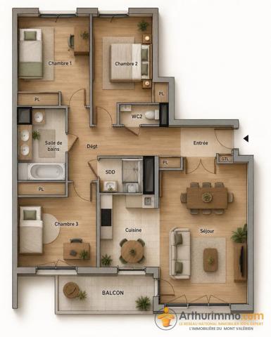 Vente                                                      Appartement
                        
                     4 pièces                      84 m2                     à Nanterre
