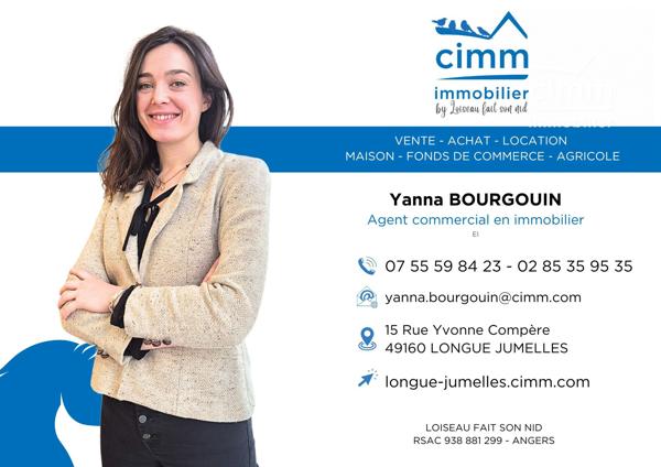 NOUVELLE EXCLUSIVITÉ CIMM IMMOBILIER LONGUÉ-JUMELLES