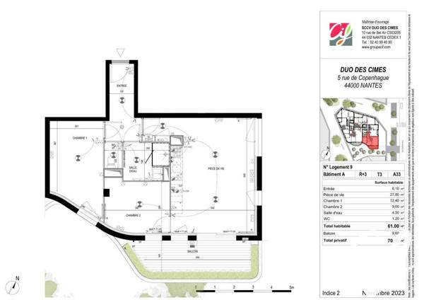 Appartement à louer à Nantes (44000)