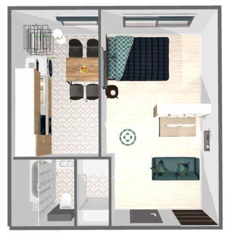 Appartement 1 pièce                                        - 42100 Saint-Étienne Réf : 13426