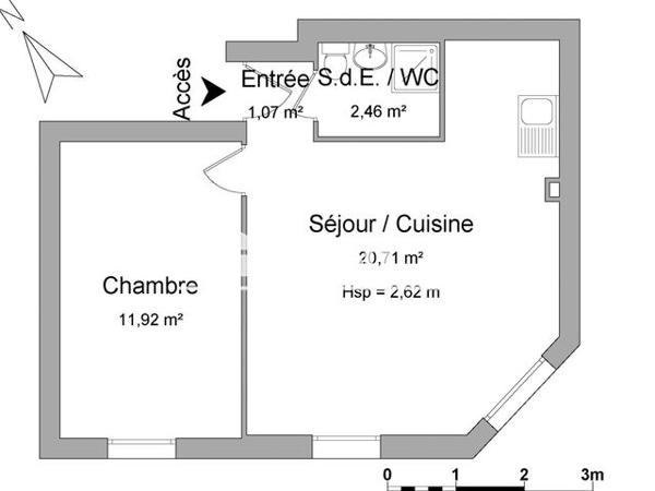 Location Appartement 2 pièces 36.16 m² - 38 AVENUE FRANKLIN ROOSEVELT Vincennes 94300