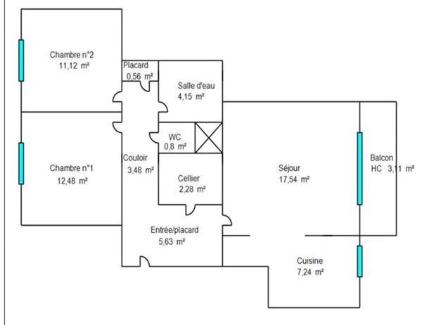 Appartement Bois D Arcy 3 pièce(s)