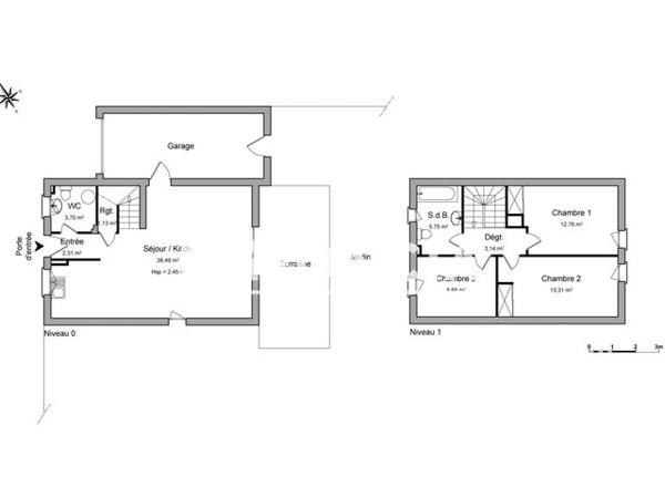 Location Maison 4 pièces 89.47 m² - RUE DES LECHERES Douvaine 74140