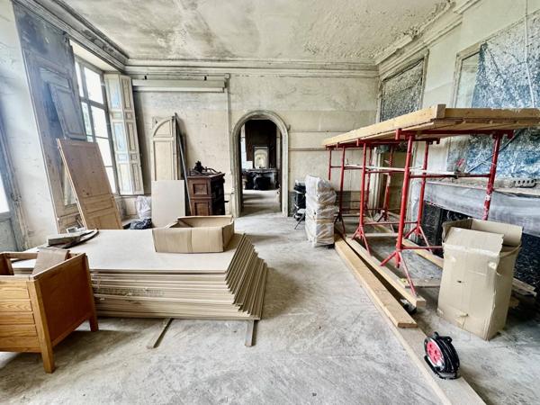 Château du XVIIIe siècle partiellement réhabilité, disposant d’un parc boisé de 2 hectares et d’une dépendance déjà réhabilitée.