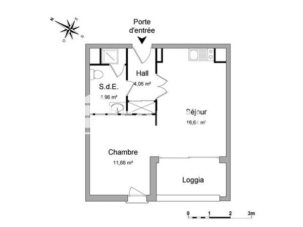 Location Appartement 2 pièces 37.32 m² - 7 RUE DE LA PAIX Annecy 74000