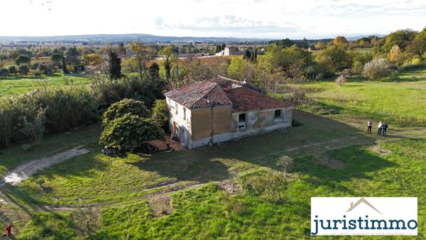 Cairanne (84290) Authentique bâtisse de 1880 avec vue dominante et potentiel exceptionnel