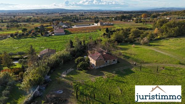 Cairanne (84290) Authentique bâtisse de 1880 avec vue dominante et potentiel exceptionnel