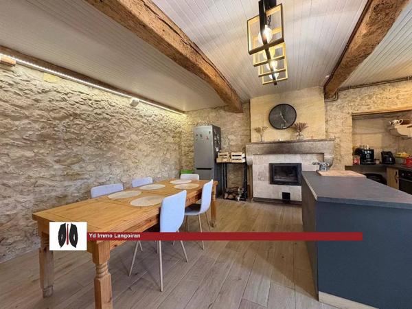 Vente immobilière : Maison de village à Langoiran   105 m² 227 850 €- YD Immo Langoiran.