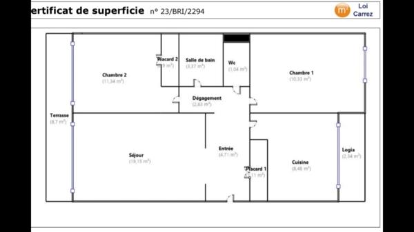 Appartement à vendre 3 pièces CAGNES SUR MER (06)