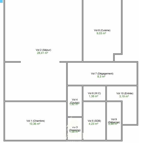 F3 de 72m2 avec BALCON et Parking - VUE PARC Détails des diagnostics énergétiques