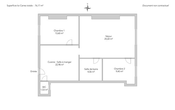 Appartement Paris 3e - SQUARE DU TEMPLE