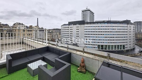 Appartement familiale Paris 16 - 4 pièce(s) 93 m2, rooftop, vue tour Eiffel, calme, luminosité, Métro Ranelagh , Maison de la Radio