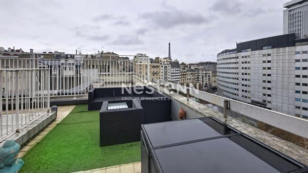 Appartement familiale Paris 16 - 4 pièce(s) 93 m2, rooftop, vue tour Eiffel, calme, luminosité, Métro Ranelagh , Maison de la Radio