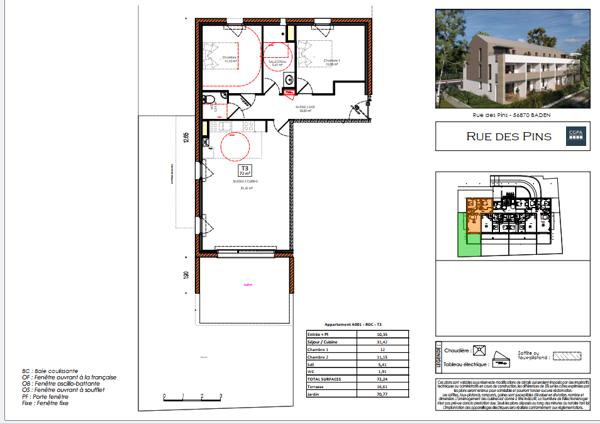 T4de standing en coeur de Baden