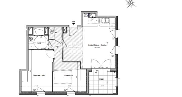 À vendre Appartement 3 pièces 61 m² - Rillieux-la-pape 69140