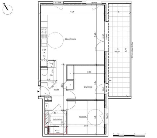 Appartement à vendre 3 pièces 70 m² Crolles