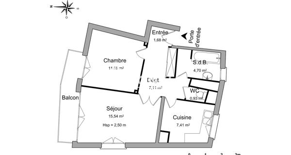 Location Appartement 2 pièces 49.06 m² - Arcueil 94110