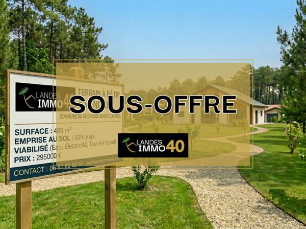 SEIGNOSSE – Rare sur le secteur ! Magnifique terrain à bâtir de 480 m²