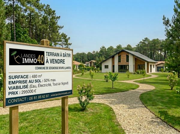 SEIGNOSSE – Rare sur le secteur ! Magnifique terrain à bâtir de 480 m²
