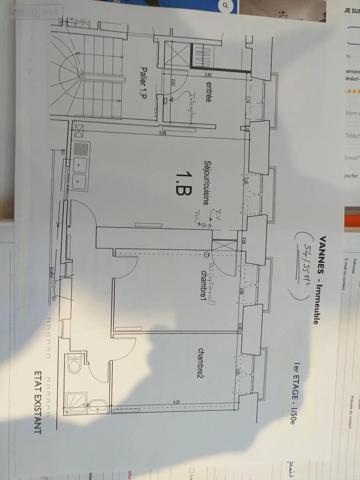 Achat - Appartement Vannes 56000 3 pièces 54 m 2 222 m 2