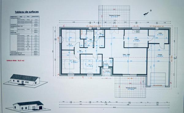 Maison de constructeur, de qualité à 15 min de Montauban