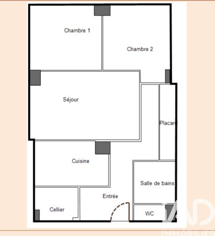 Appartement à vendre 3 pièces 71 m² Trappes