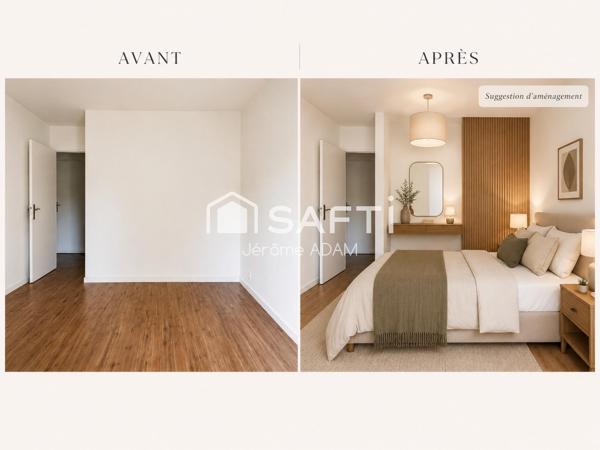 Superbe T4 76 m2 exposition sud ouest | Terrasse Loggia 19 m2 | 2 parkings