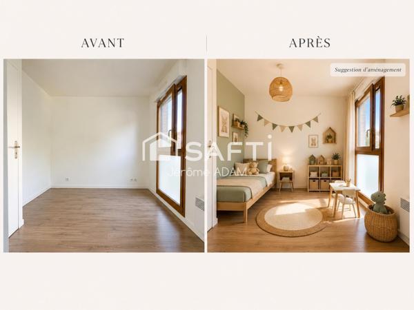 Superbe T4 76 m2 exposition sud ouest | Terrasse Loggia 19 m2 | 2 parkings