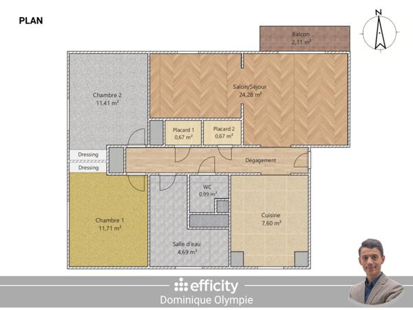 Appartement 4 pièces - 70 m²