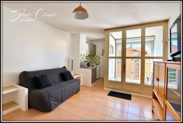STUDIO 22,37 M² AVEC LOGGIA ET PARKING PRIVATIF – LE CAP D’AGDE, SECTEUR SAINT-MARTIN