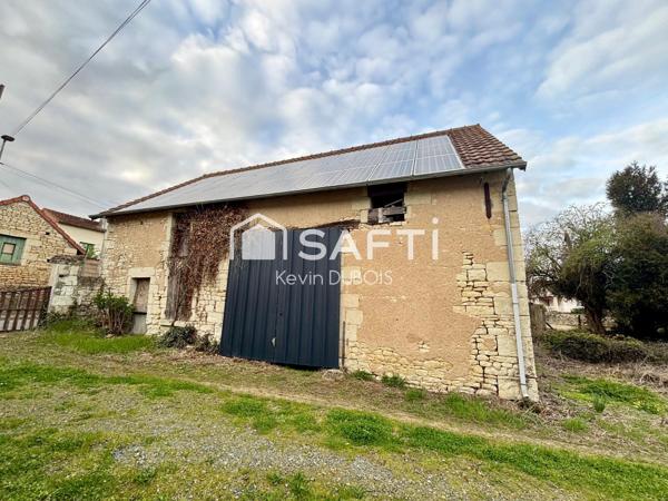 Maison et grange à réhabiliter.