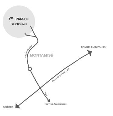 Vente Terrain , Montamisé